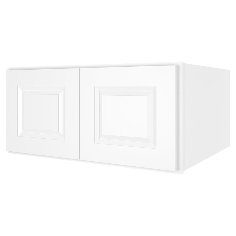 Armoire murale standard en contreplaqué, Blanc traditionnel, H 15 po x l 30 po x P 24 po
