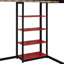 Lit mezzanine en bois avec bureau, tablettes, prise de courant, ports USB / Type-C et lumière RVB-98471919