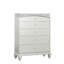 Commode 5 tiroirs Elsie en platine