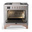 Majestic III Series 36 Inch Dual Fuel Range with 6 Sealed Burners, Griddle, in Emerald Green (Natural Gas, Copper Trim)-562104034-562104046-562104050