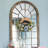 16 Inch Blue Rose Wreath For Front Door