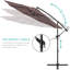 Parasol en porte-à-faux 10 pi Montre-722057546