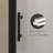 24"x72" Pivot Tempered Glass Shower Door Matte Black Aluminum Frame Half Frame 1/4"(6mm) Glass with Explosion Proof Film​-121412598