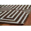 Geometric Flatweave Are Rug in Brown/Ivory-37776323
