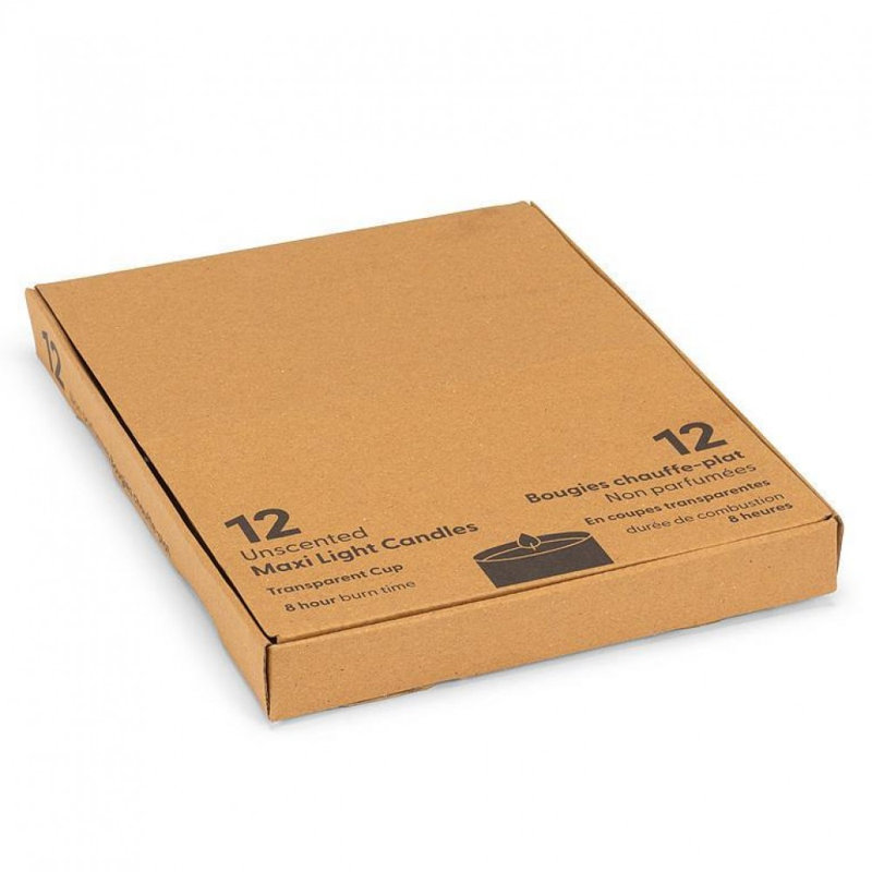 Ensemble de 12 bougies chauffe-plat Maxilite