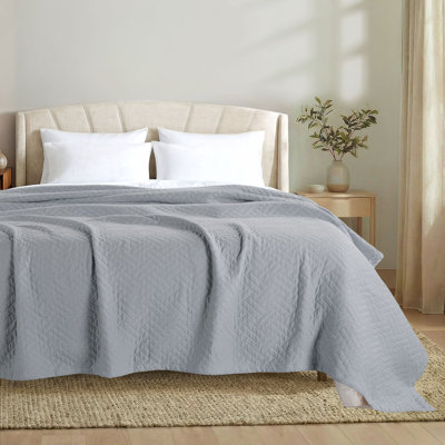 Threadmill 100% Cotton Jacquard Coverlet