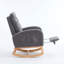 Chaise berçante d'appoint à haut dossier avec repose-pieds pour chambre à coucher ou espace de vie-1401279852