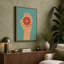Hand Holding Grapefruit Minimalist - Wrapped Canvas-69676233-69676230