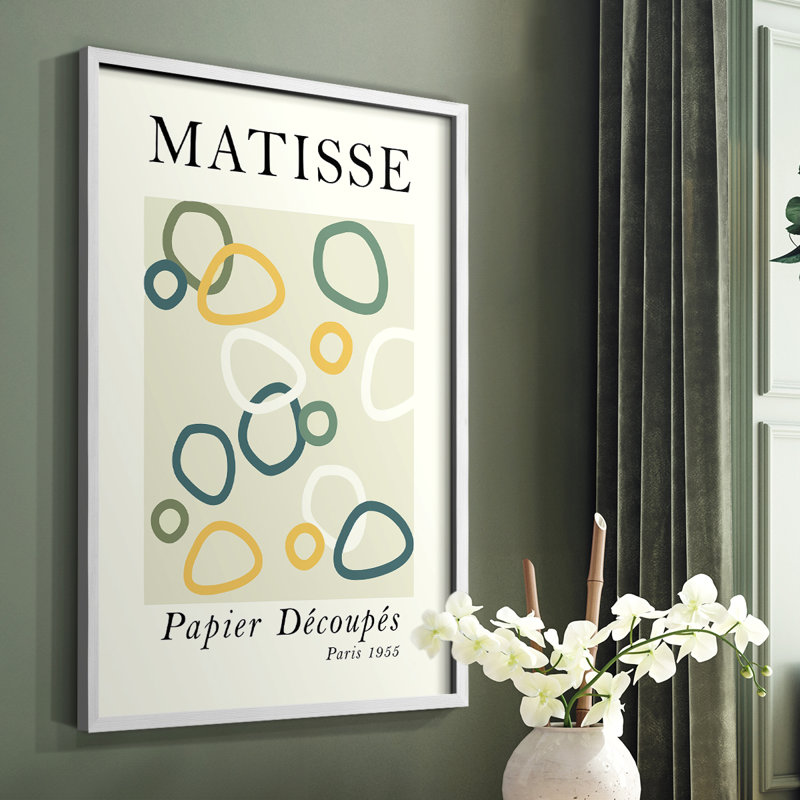 Matisse CCL XXXI, reproduction encadrée - bois massif, Blanc, H 28 po x l 22 po
