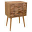 Brookhn 50cm W Solid Wood Bedside Table