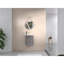 Meuble-lavabo de salle de bain avec lavabo, meuble-lavabo mural avec lavabo et portes, meuble-lavabo de salle de bain