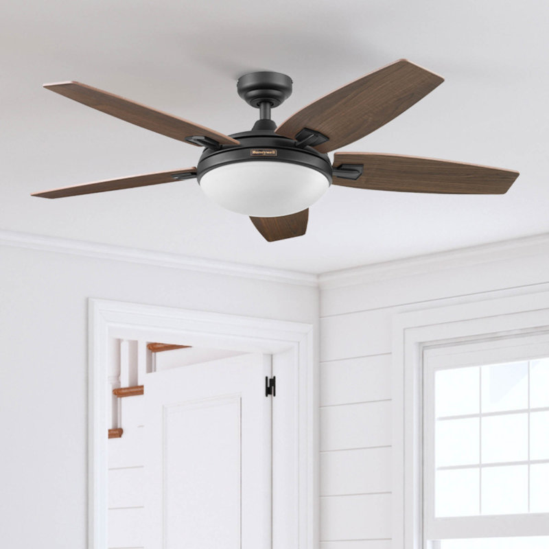 Carmel 48" Bowl Ceiling Fan Light Kit with Remote, Bronze