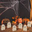 Décorations d'Halloween d'intérieur pour la maison - 6 pièces en bois de fantômes avec centre de table - Décor rustique d'Halloween à plateau à niveaux pour la table de bureau à domicile