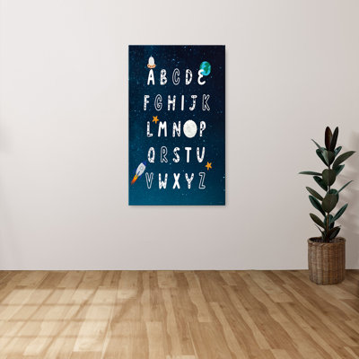 "Space Exploration Alphabet" by Daniela Santiago Print on Canvas