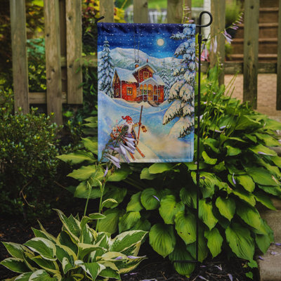 Drapeau de jardin doré à 2 faces Dorethe