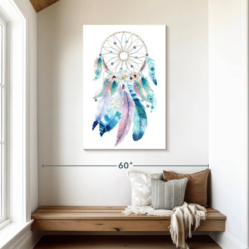 Capteur de rêves pastel Kerner, H 45 po x l 30 po
