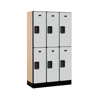 Manufactured Wood 2 - Tier 36'' Gym Locker with Padlock