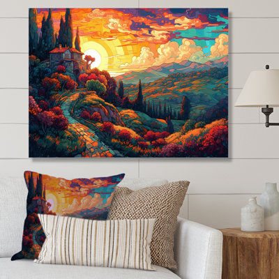 «Rhyon Rainbow Sky Valley I», reproduction sur toile