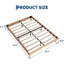 Cadre de lit plateforme en bois avec lattes, sans sommier, robuste, capacité de charge de 363 kg (800 lb).-2074186744-2074186748