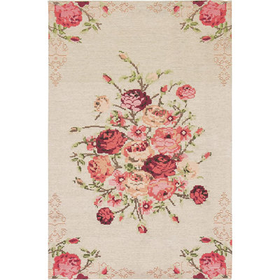 Mehvish Vintage Performance Floral Rug