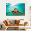Tortue verte de Maui sur toile-1325578234