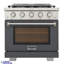 30 in. 4.2 cu. ft. Natural Gas Range and Convection Oven in Light Blue with True Simmer Burners-1953421734-1953421735