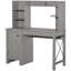 Bureau d'ordinateur de ferme avec huche et armoire, bureau à domicile avec rangement, pour bureau-562735530
