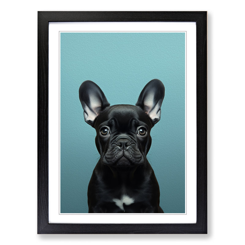 Single Picture Frame Print on Wood, 34cm H x 25cm W, Black Framed