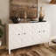 Armoire de rangement en bois à 4 portes Accent