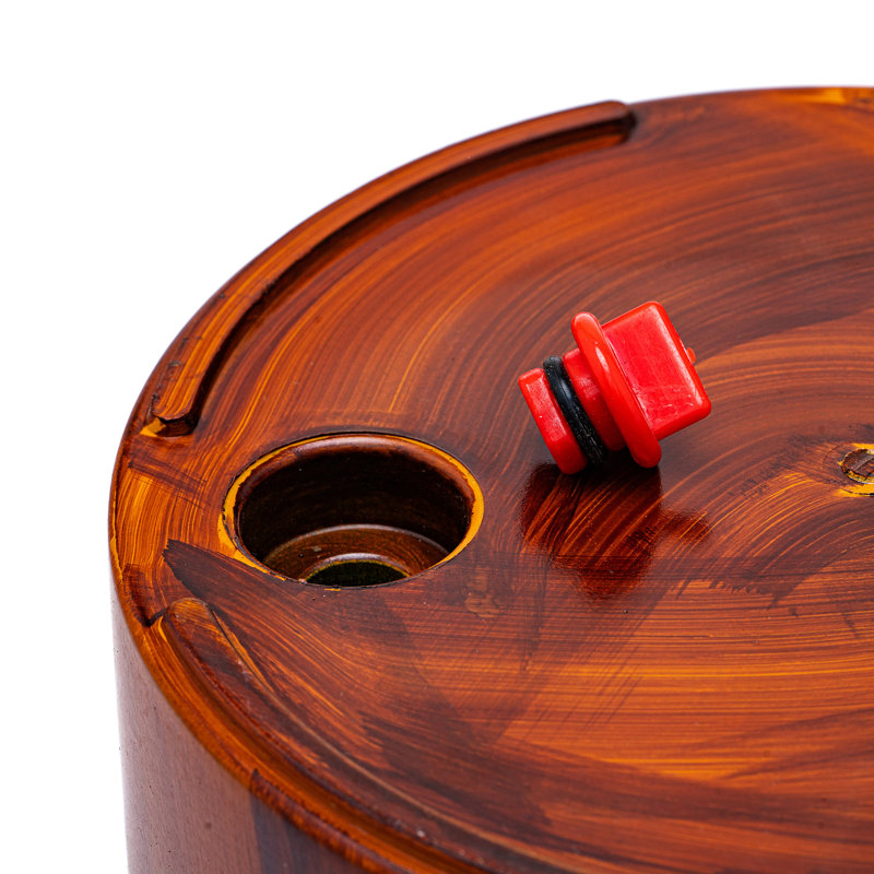 Ensemble de 2 pots à fleurs, Marron foncé