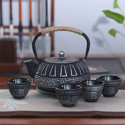Alcott Hill® Dajua 28oz. Geometric Teapot Set