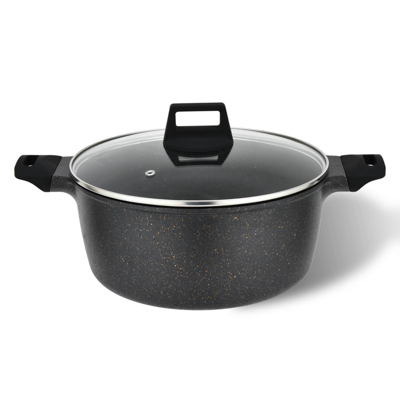 Marmite en aluminium coulé antiadhésif 5 pintes Vivicreat, 6.50"