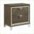 Dark Champagne Modern 2-Drawer Glam Nightstand
