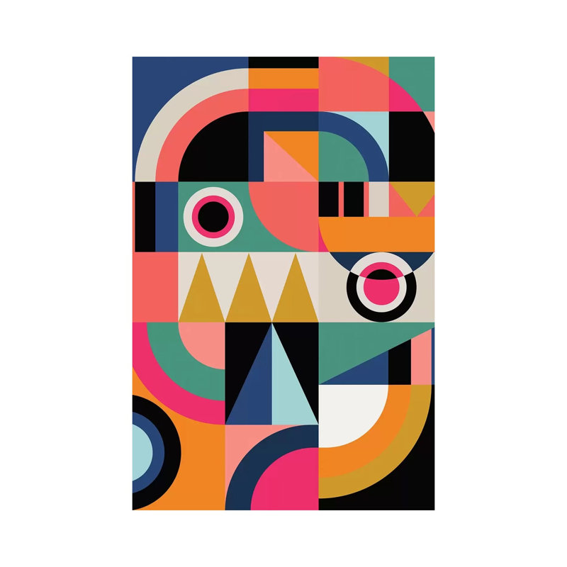 Graphic XIII by Susana Paz - Print on Canvas, 152.4cm H x 101.6cm W x 3.81cm D, Wrapped Canvas