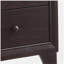 Table de chevet 2 tiroirs Espresso