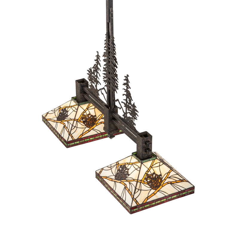 Luminaire suspendu conique à 2 lumières Pinecone