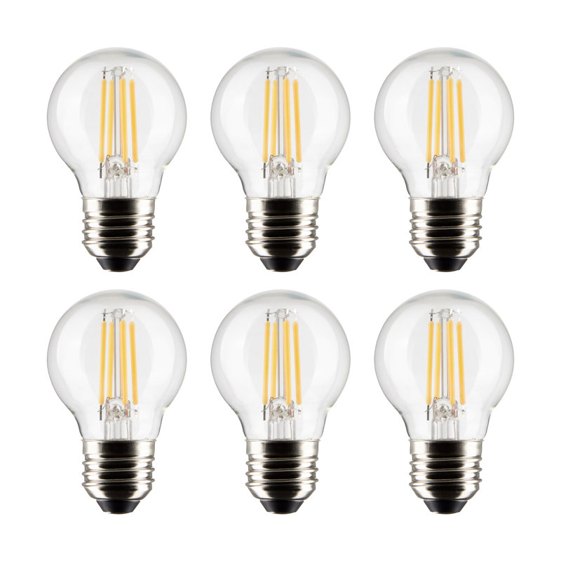 G16.5 LED, Dimmable Light Bulb, Warm White E26/Medium (Standard) Base, 3000K, 5.5 W, 500 Lumens