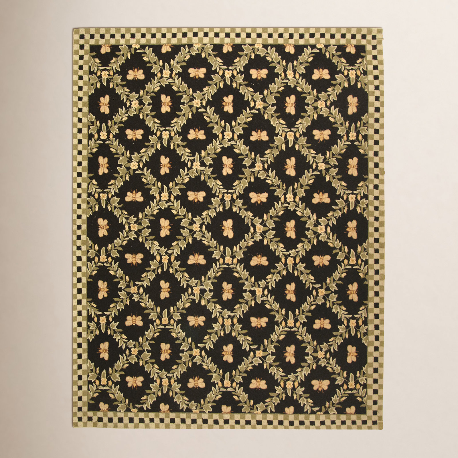 Hand-Hooked Wool Southwestern Rug, Rectangle 8' x 10'