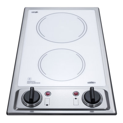 Summit Appliance White Electric Cooktop