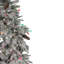 Arbre de Noël artificiel épinette enneigé 7,5 pi avec lumières multicolores Dunton