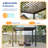 LED Outdoor Louvered Pergola, Full Aluminum Frame with Rainproof Double Aluminum Louvers & Hidden Drainage System & Solar-powered for Patio, Garden-110733988