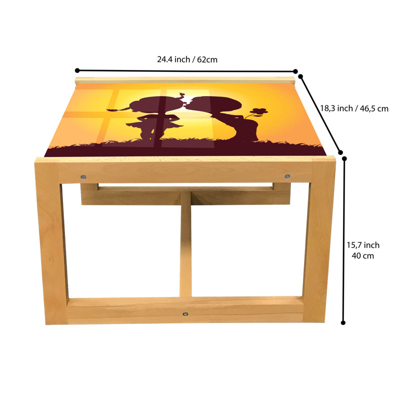 Irodita Sled Coffee Table, 62cm H x 46cm W x 40cm D