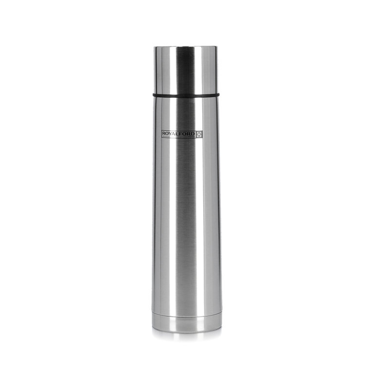 Royalford Stainless Steel Vacuum Water Bottle, 8.5cm H x 8.5cm W x 8.5cm D
