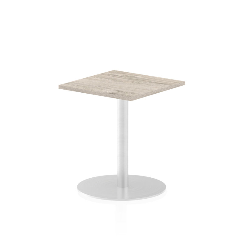 Leroya 60cm Rectangle Conference Table, Grey Oak, 72.5cm H x 60cm W x 60cm D