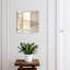 Key box for wall, Opens to the left, 30x30x5, Black, Gray and beige patterns with a marble effect, 