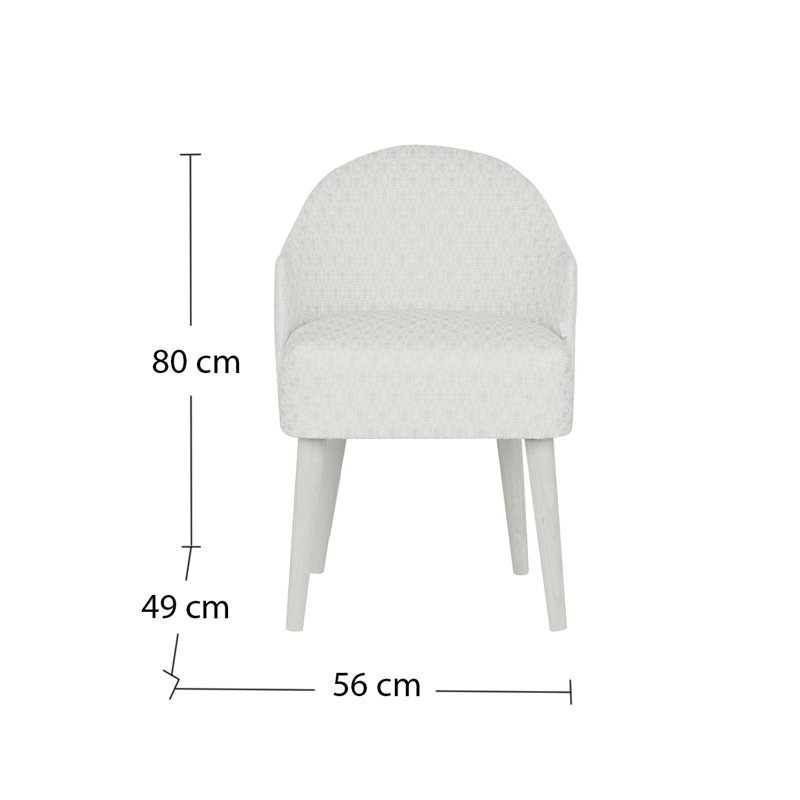 Würfel Upholstered Armchair, Blue