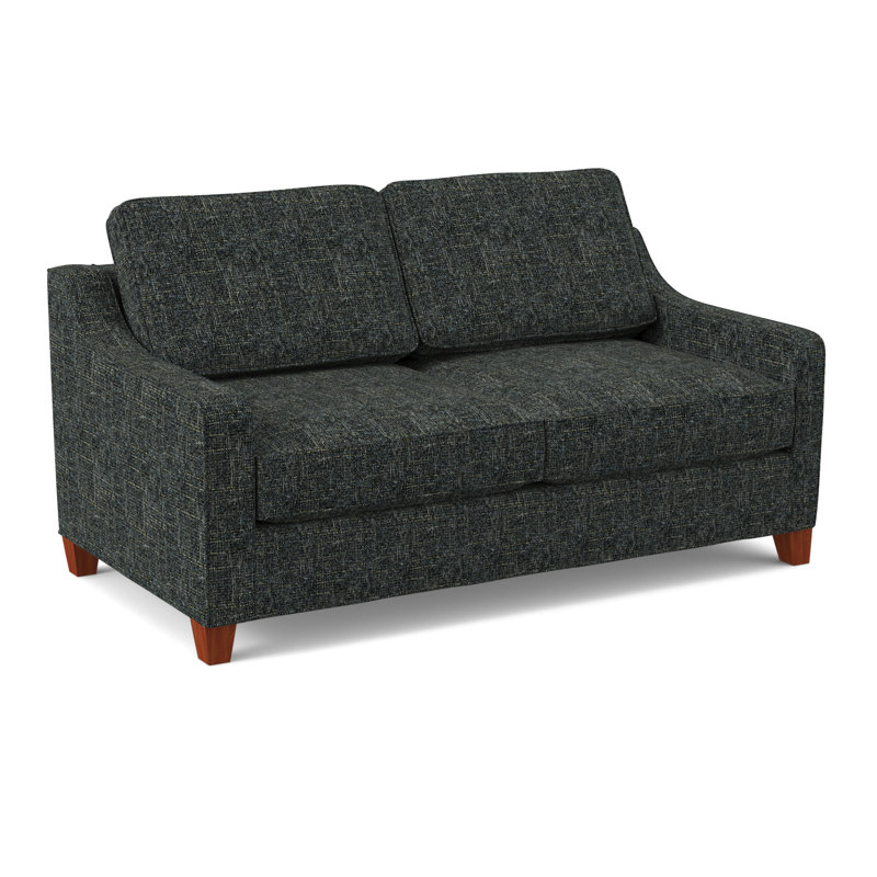 Clark 74" Square Arm Sofa with Reversible Cushions, Connelly Crow, BM Cherry
