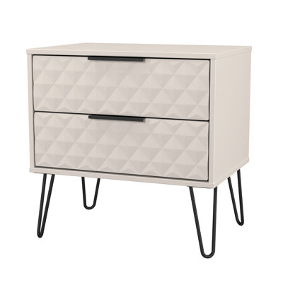 Harlequin 58cm W Manufactured Wood Bedside Table