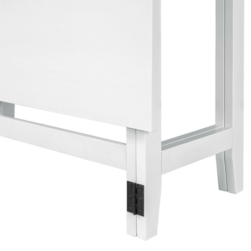 Table de salle à manger extensible Farmhouse, Blanc