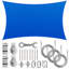 Toile d'ombrage rectangulaire Royal Shade avec treuil d'installation-114890840-114890851
